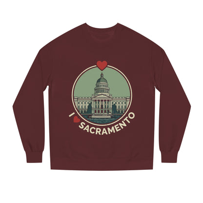 Sacramento Capitol Crewneck Sweatshirt — I Love Sacramento Vintage Graphic
