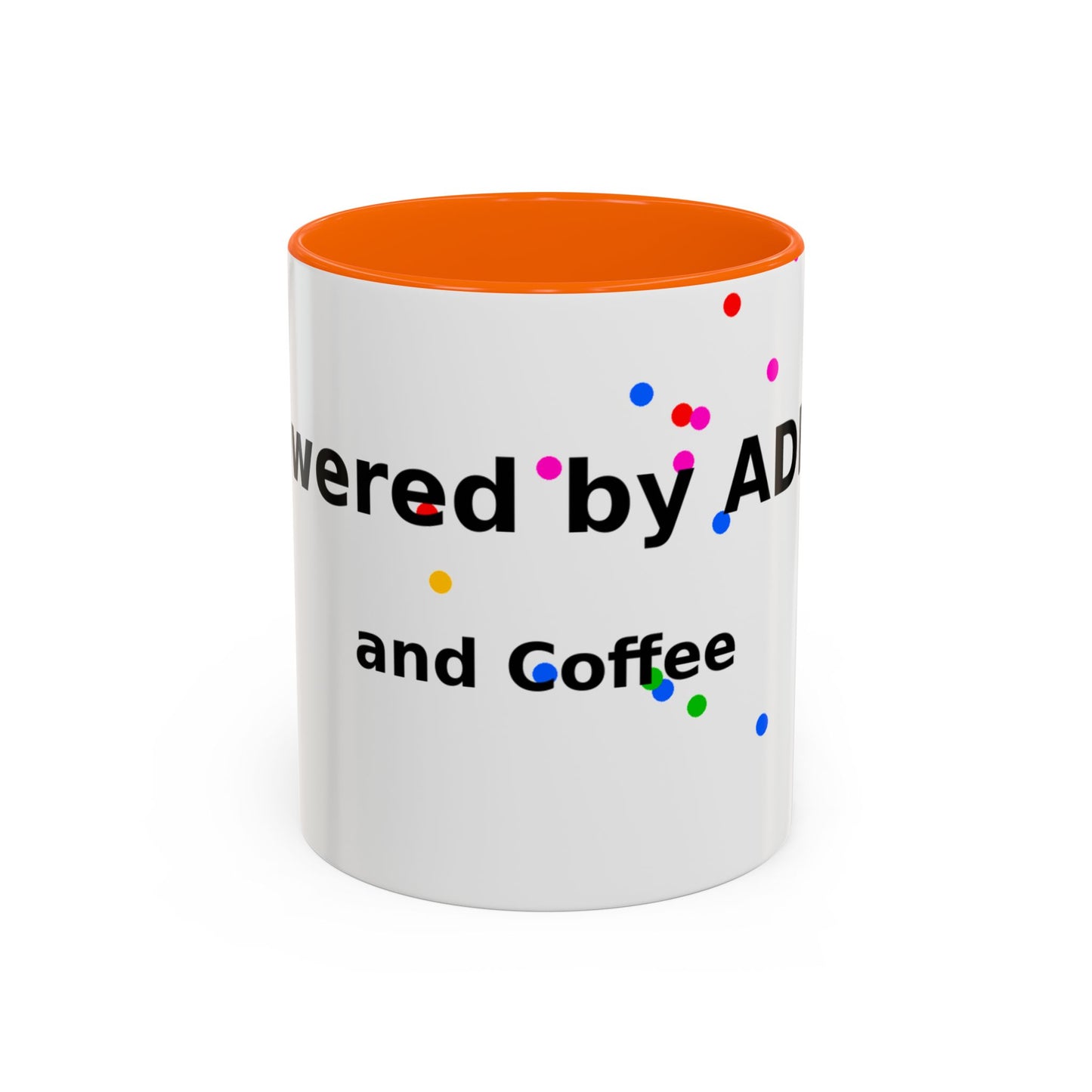 ADHD and Coffee Accent Mug — Funny Neurodivergent Gift (11/15oz)