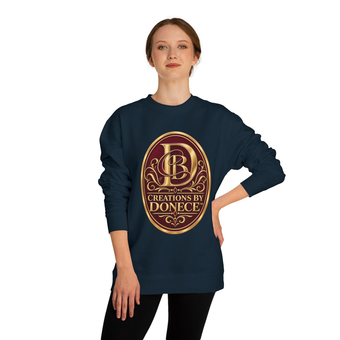 Creations By Donece Logo Sweatshirt - Vintage Gold Crest Crewneck