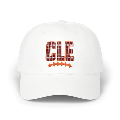CLE Football Dad Cap — Sequined Team Script Hat