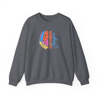 Overthinking Brain Crewneck Sweatshirt