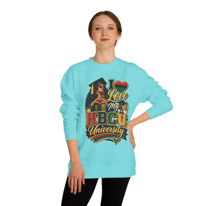 HBCU Pride Sweatshirt — "I Love My HBCU University" Alumni Crewneck