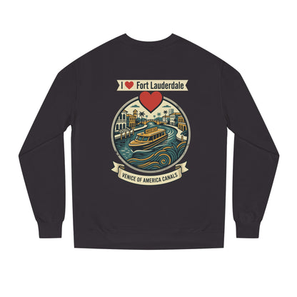 I  Fort Lauderdale Crewneck Sweatshirt — Venice of America Canals Graphic