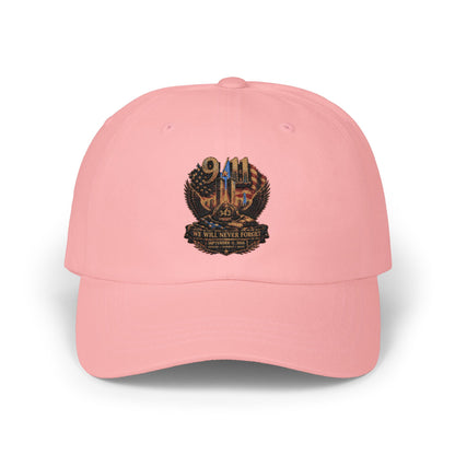 Dad Cap with Embroidered Military Shield Patch
