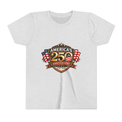 America's 250th Anniversary Youth Tee - Patriotic 1776–2026 Celebration Shirt
