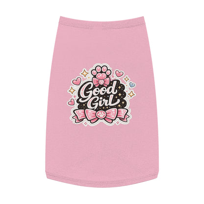 Good Girl Pet Tank Top — Cute Paw Print Dog Shirt for Small Dogs