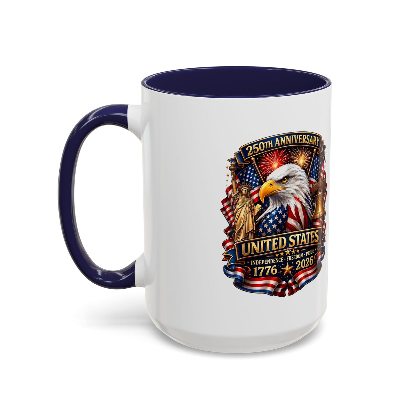 250th Anniversary United States Eagle Coffee Mug – Patriotic 1776–2026 Accent Mug