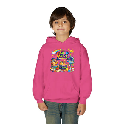 Second Grade Hoodie — 'Second Grade Is Cool' Kids Back-to-School Sweatshirt