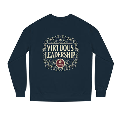 Virtuous Leadership Sweatshirt — Vintage Crest Crewneck for Church Leaders