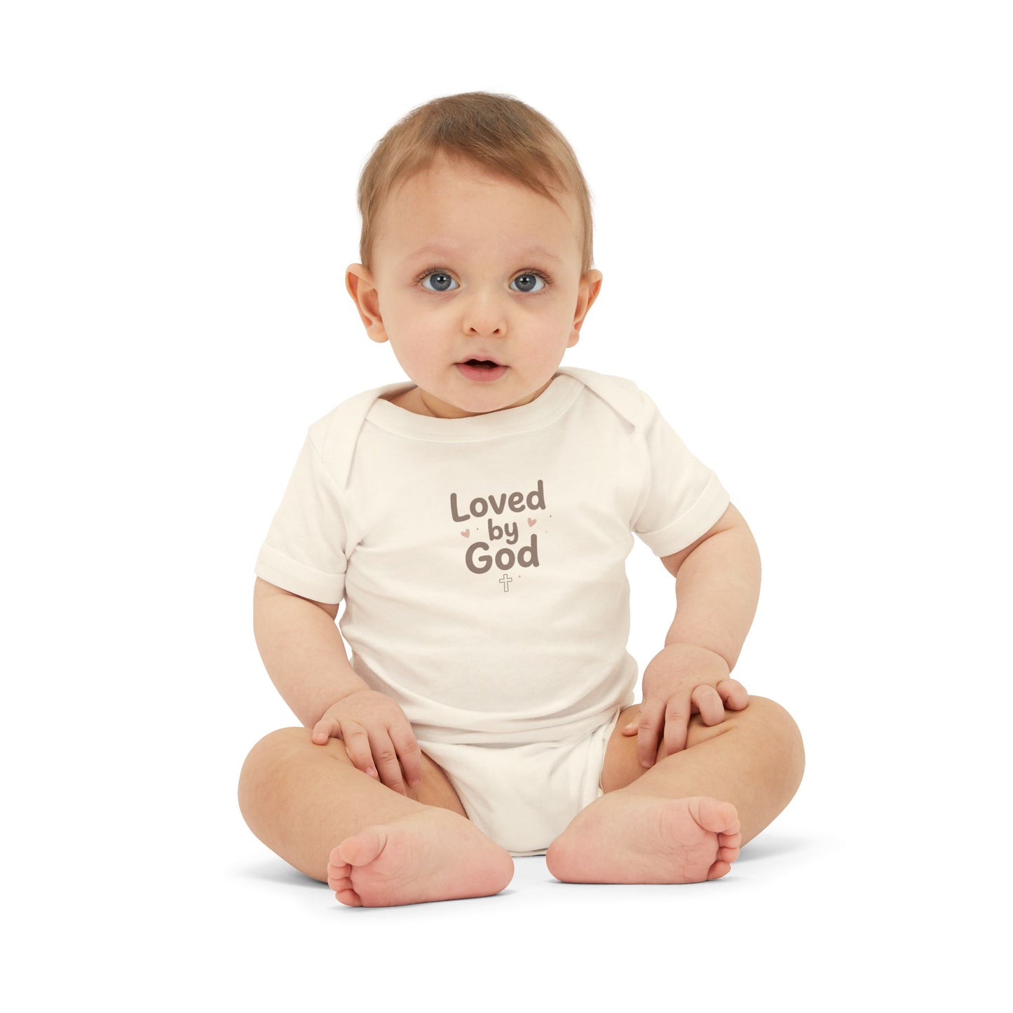 Loved by God Infant Onesie – Baby Bodysuit with Faith Message