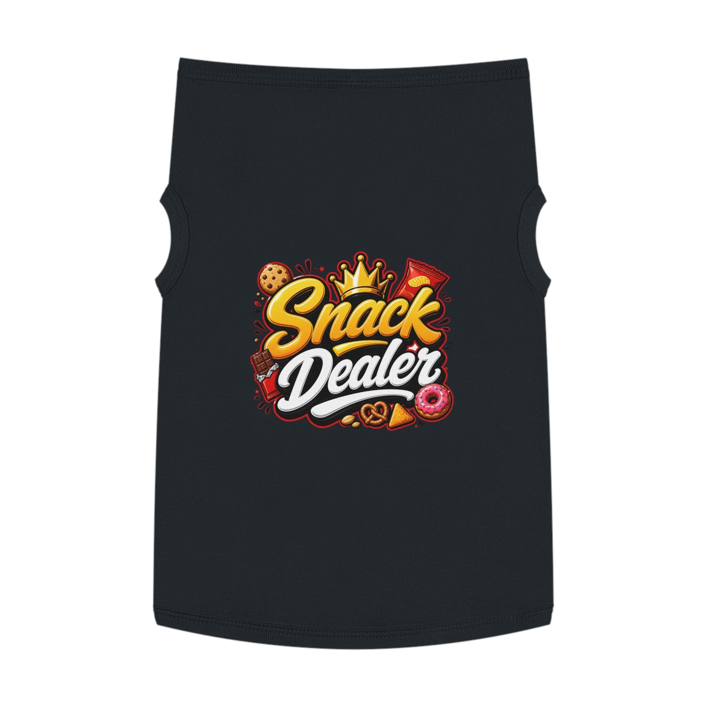 Snack Dealer Pet Tank Top – Funny Treat Lover Dog Shirt