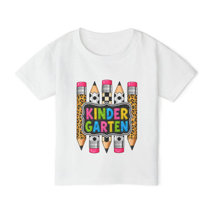 Kindergarten Pencils Toddler T-Shirt — Colorful Back-to-School Tee