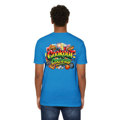 Cookout Certified T-Shirt — BBQ Party Graphic Tee for Summer, Family Gatherings & 4th of July