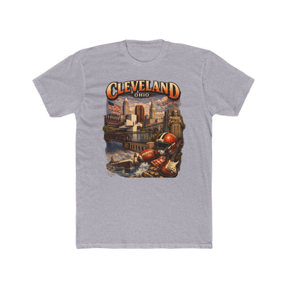 Cleveland Ohio Vintage Football Cityscape T-Shirt