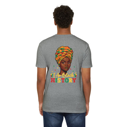 I Am Black History T-Shirt — Afrocentric Headwrap Pride Tee