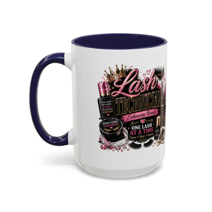 Lash Technician Coffee Mug — "Lash Technician: One Lash at a Time" Accent Mug