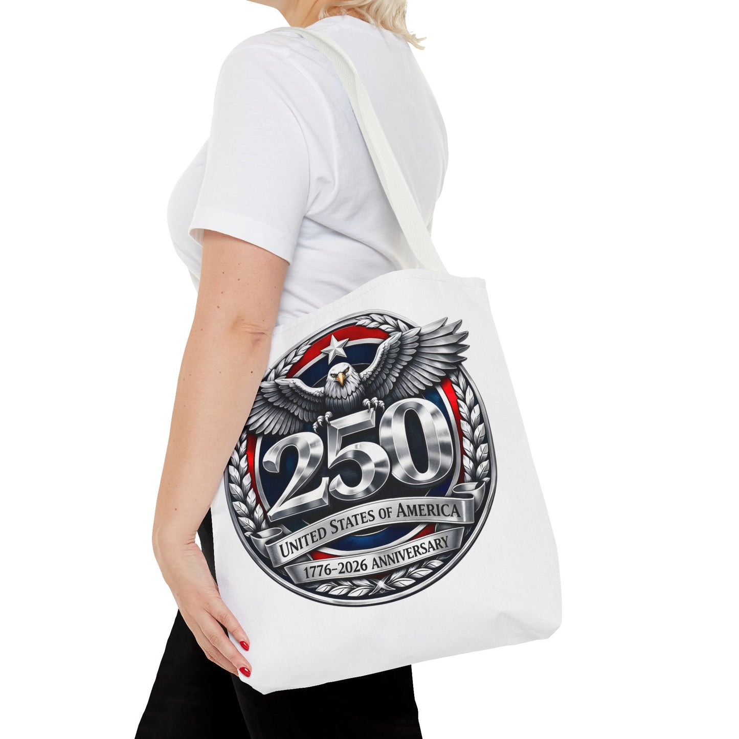 250th USA Anniversary Tote Bag — Patriotic Eagle 1776–2026 Commemorative Tote