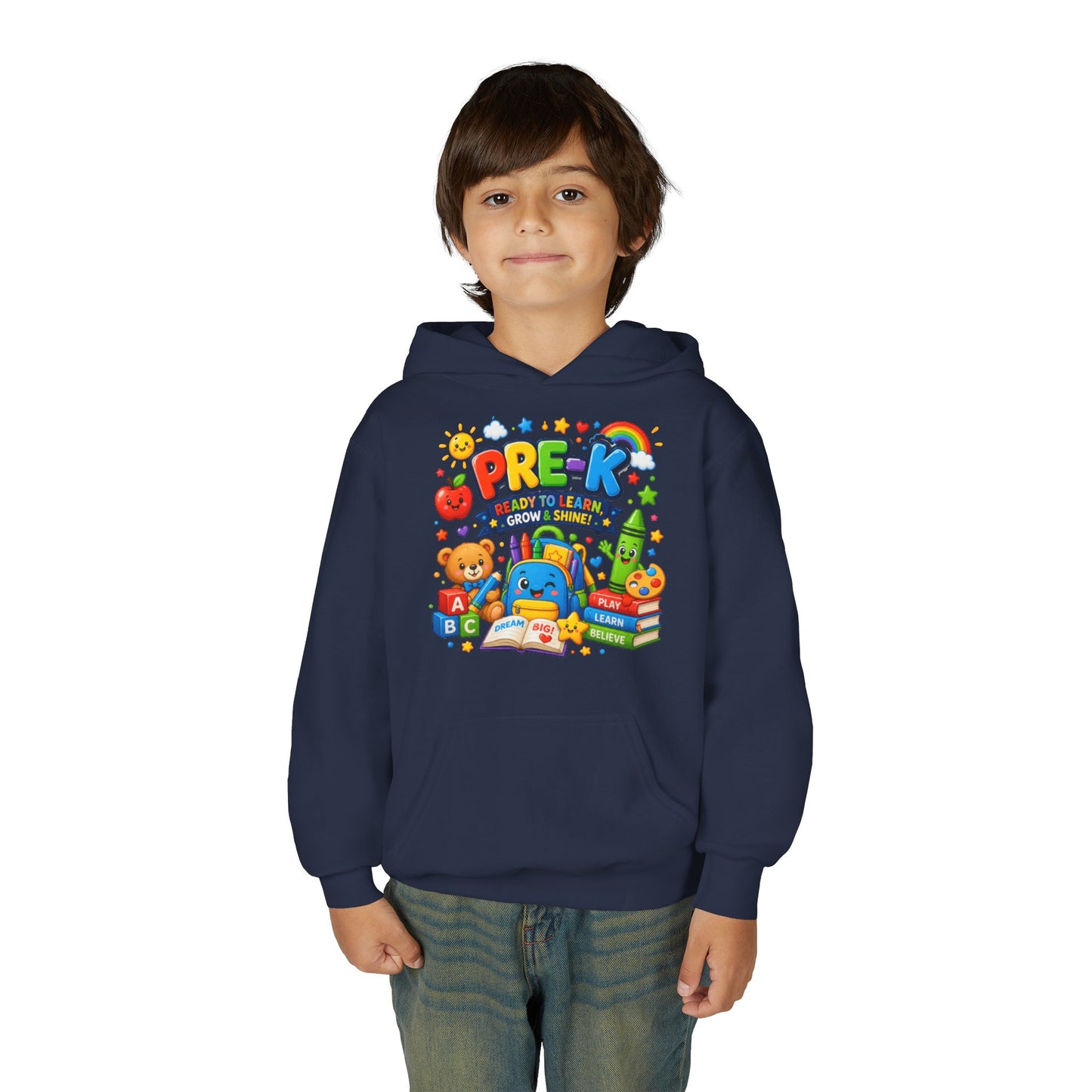 Pre-K Ready to Learn Youth Hoodie – Cute Back-to-School Preschool Sweatshirt