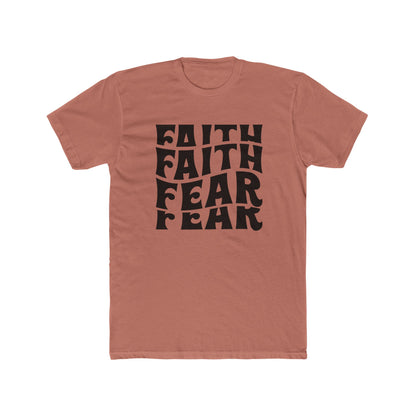 Faith Over Fear T‑Shirt — Bold Retro Typography Spiritual Tee