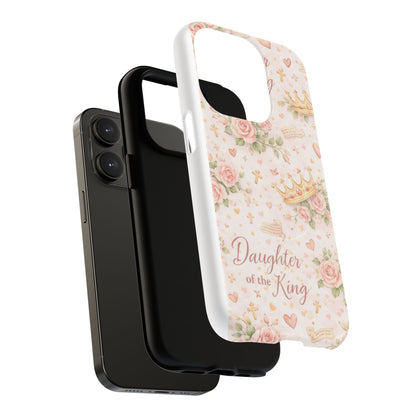 Daughter of the King Floral Phone Case — Tough Magnetic Protective Cover