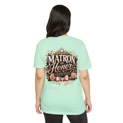 Matron of Honor T-Shirt — Floral Bridal Party Tee
