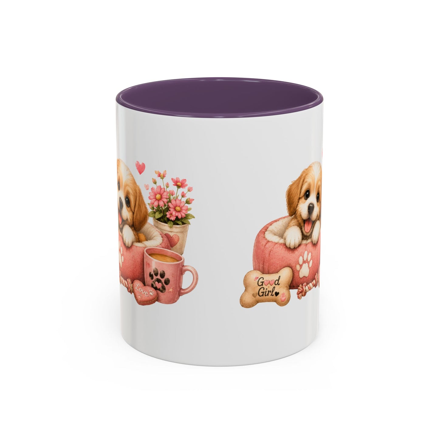 Cute Puppy Coffee Mug — Adorable 'Good Girl' Dog Design, Accent 11/15oz