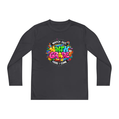 Ninth Grade Crewneck Long Sleeve — "Watch Out Ninth Grade Here I Come" Back-to-School Tee