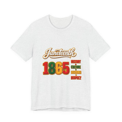 Juneteenth 1865 Tee — History • Culture • Excellence • Respect T-Shirt