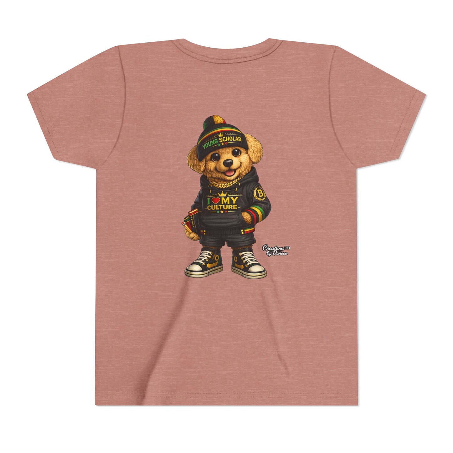 Youth Bear Graphic Tee – "I Love My Culture" Urban Streetwear