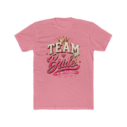 Team Bride T‑Shirt — Bachelorette Party Tee with Crown & Hearts