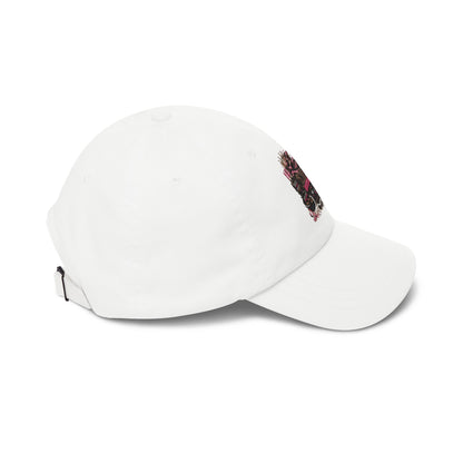 Dad Cap — Vintage Pink Camper Graphic Embroidered Hat