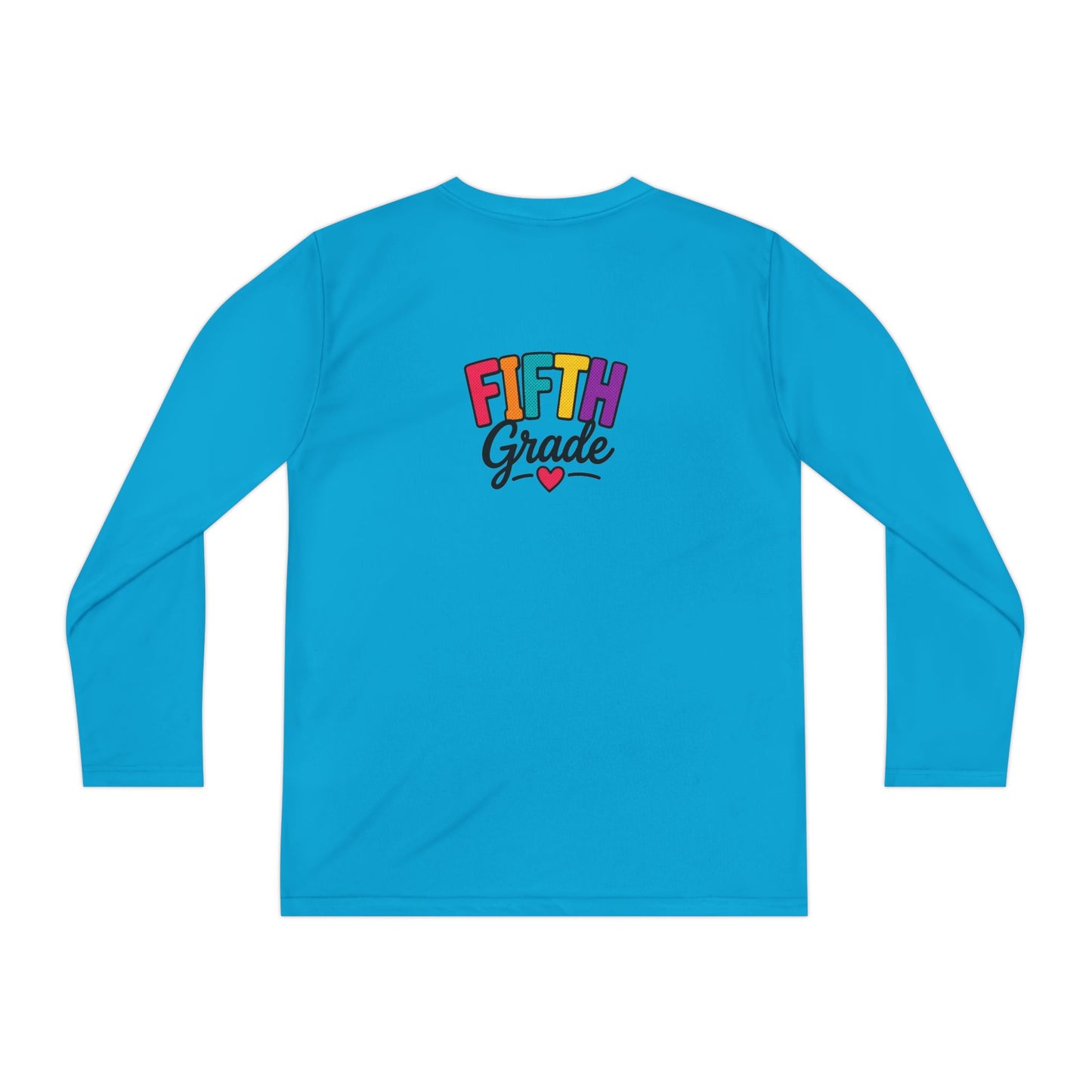 Fifth Grade Youth Long Sleeve Tee — Colorful Back-to-School Shirt