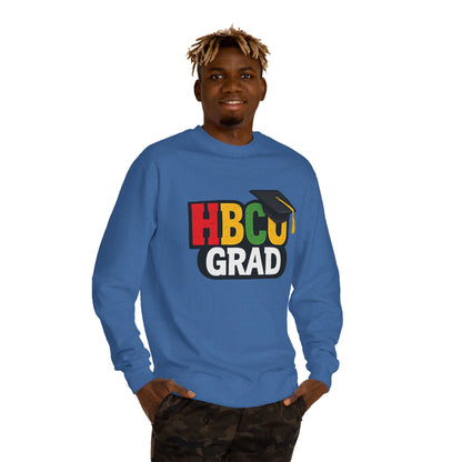 HBCU Grad Sweatshirt — Graduation Crewneck with Mortarboard