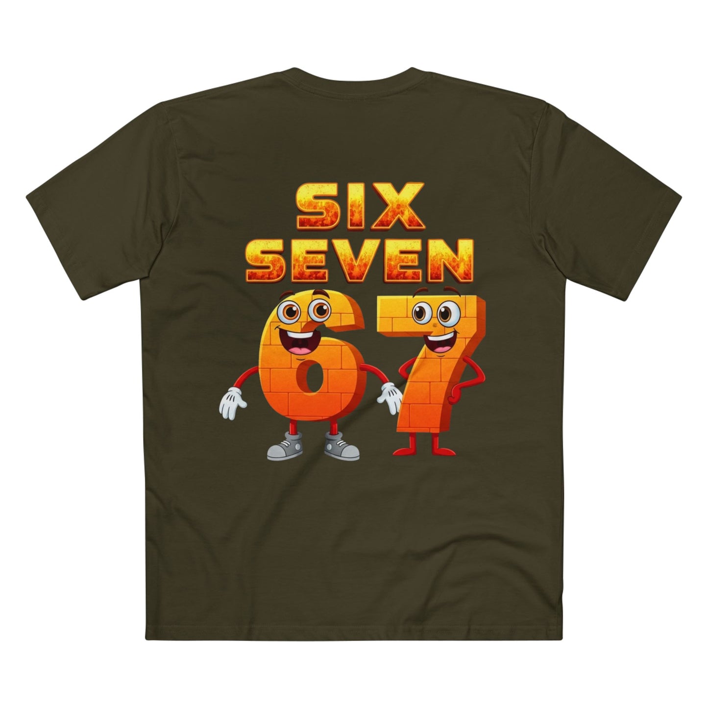 Six Seven 67 Cartoon Tee – Funny Number Graphic T-Shirt