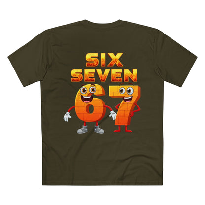 Six Seven 67 Cartoon Tee – Funny Number Graphic T-Shirt