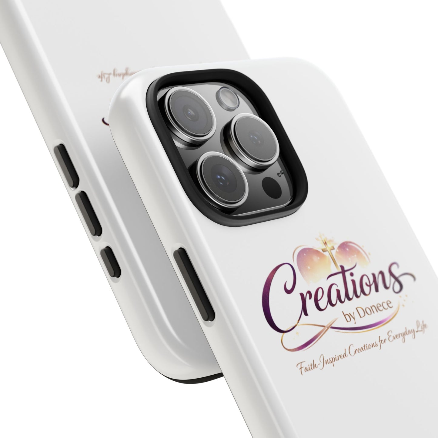 Tough Phone Case - "Creations by Donece" Logo Protective Cover