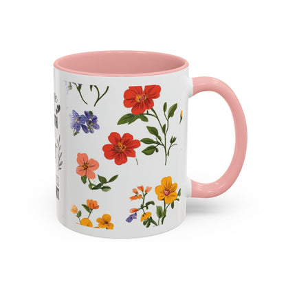 Floral "Her Love Is the Quiet Strength" Accent Coffee Mug — Inspirational Mother's Day Gift