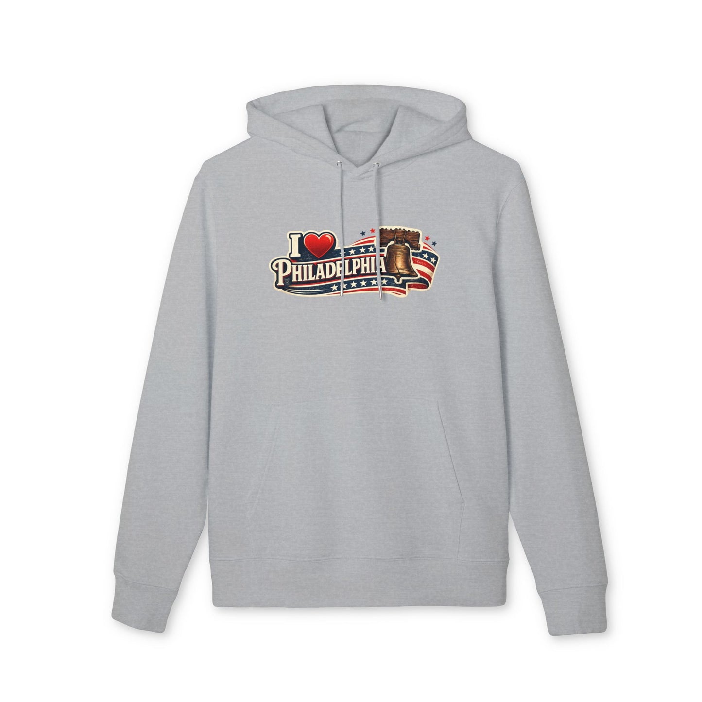 I  Philadelphia Hoodie — Vintage Liberty Bell & American Flag Sweatshirt