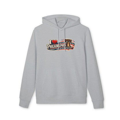 I  Philadelphia Hoodie — Vintage Liberty Bell & American Flag Sweatshirt