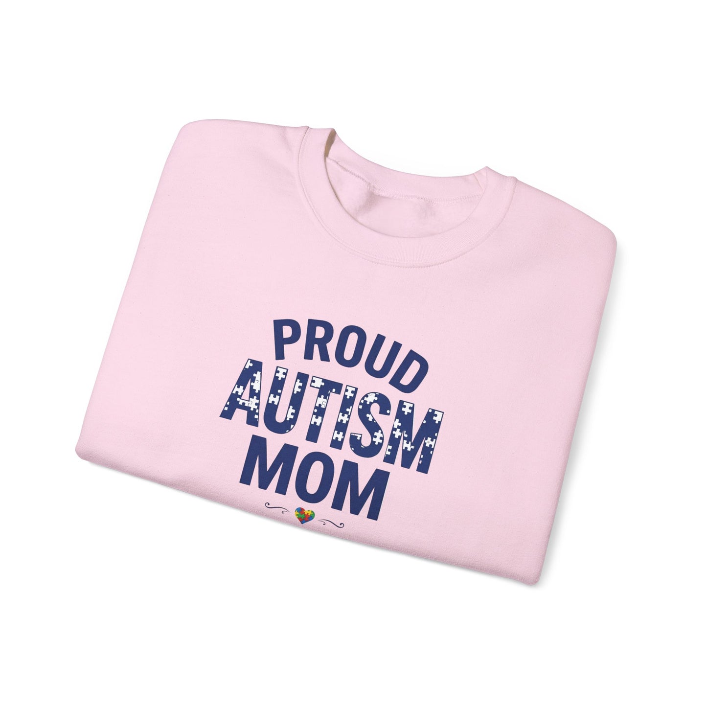 Proud Autism Mom Crewneck Sweatshirt