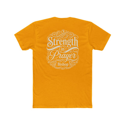 Strength in Prayer T-Shirt — Inspirational Faith Tee (Bishop)
