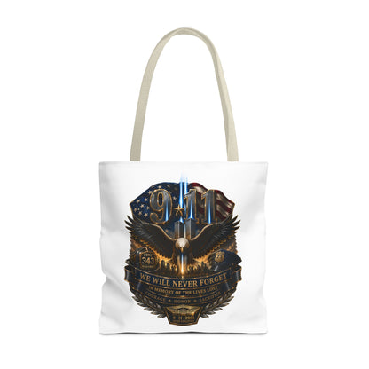 9/11 Memorial Eagle Tote Bag – Never Forget Tribute Tote