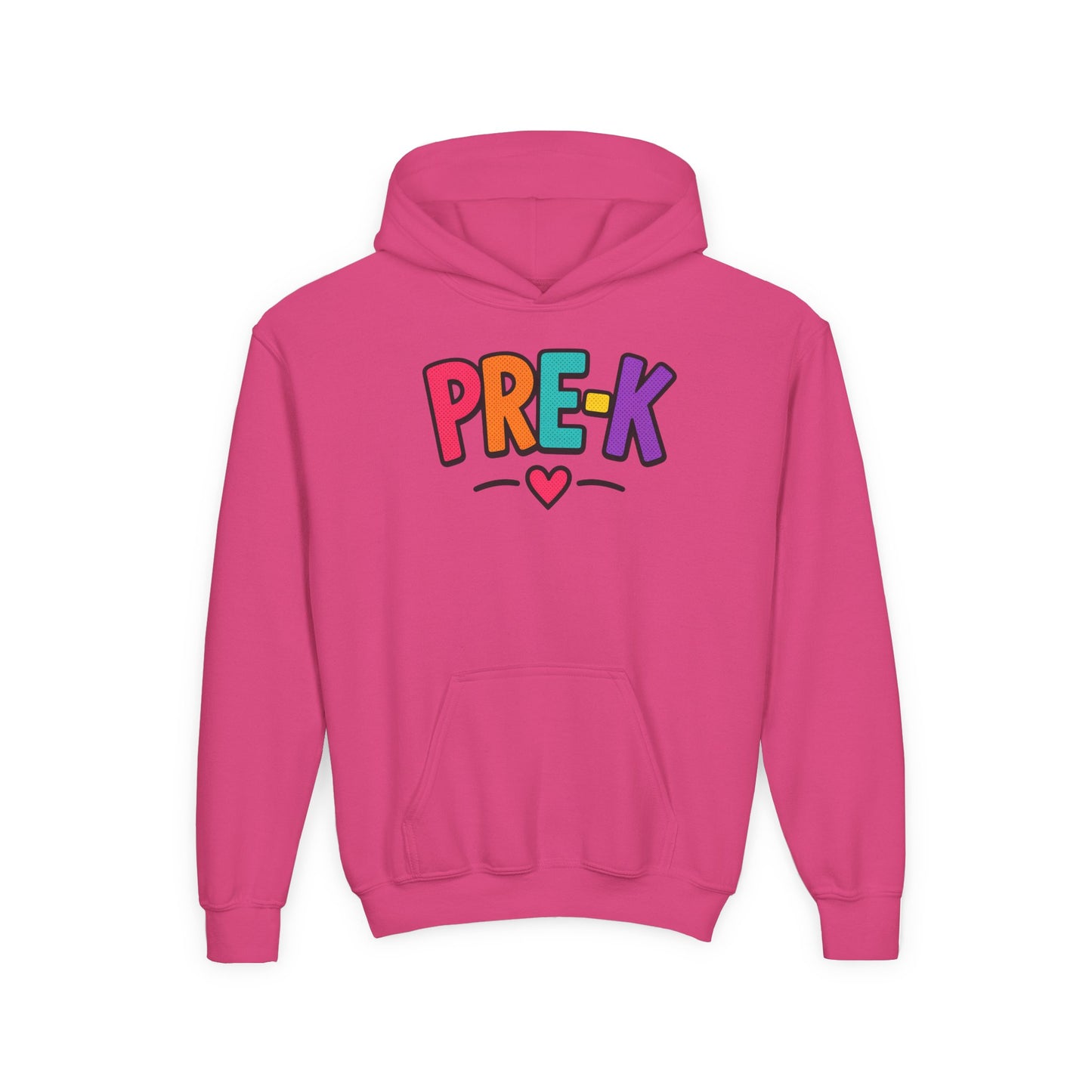 Pre-K Kids Hoodie — Colorful Cute Pre-K School Hooded Sweatshirt for Toddlers