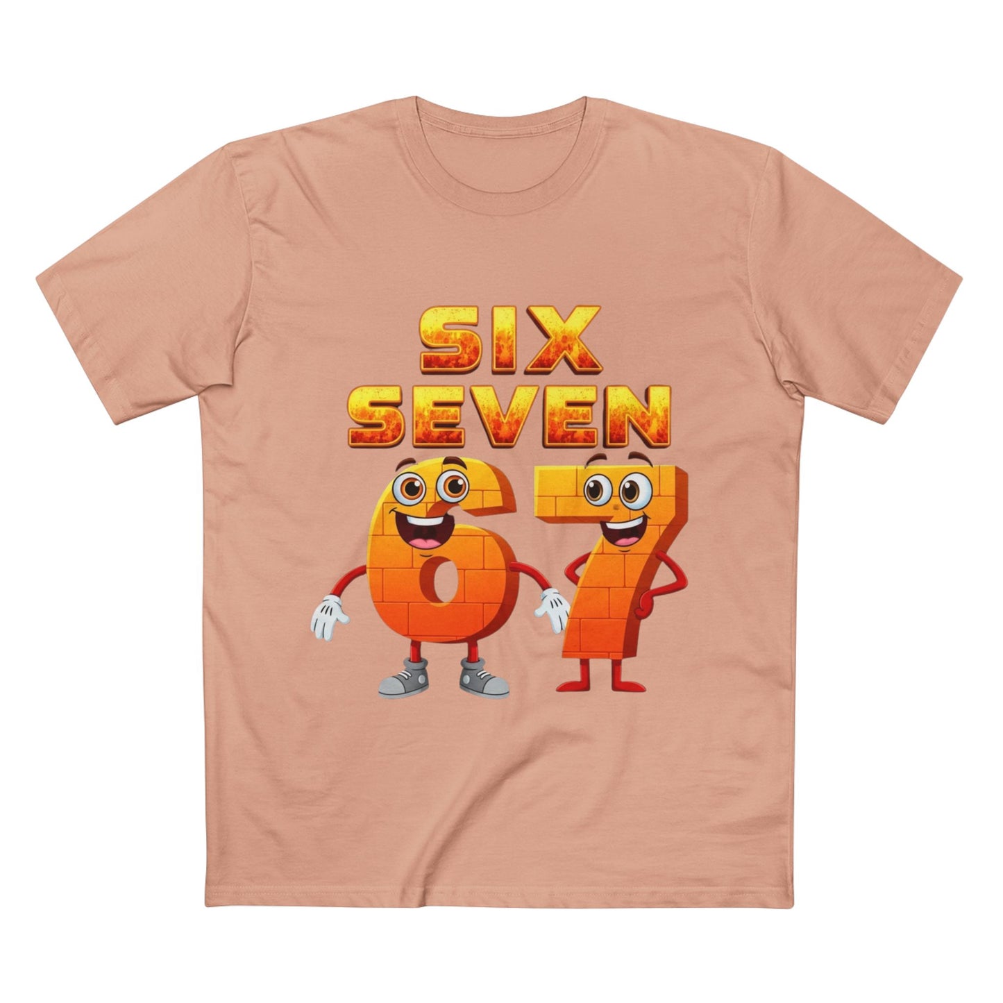 Six Seven 67 Cartoon Tee – Funny Number Graphic T-Shirt