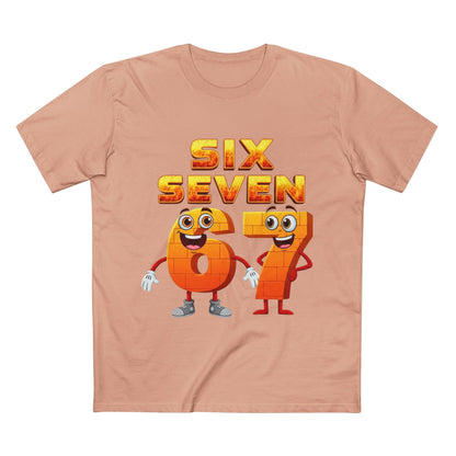 Six Seven 67 Cartoon Tee – Funny Number Graphic T-Shirt