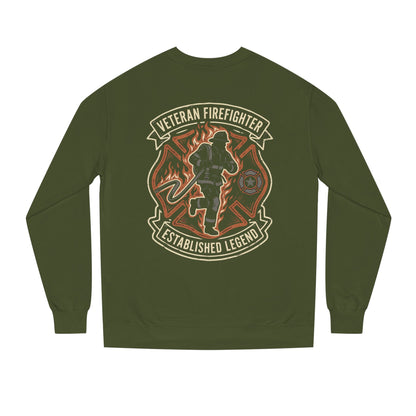Veteran Firefighter Crewneck Sweatshirt - "Established Legend" Tribute