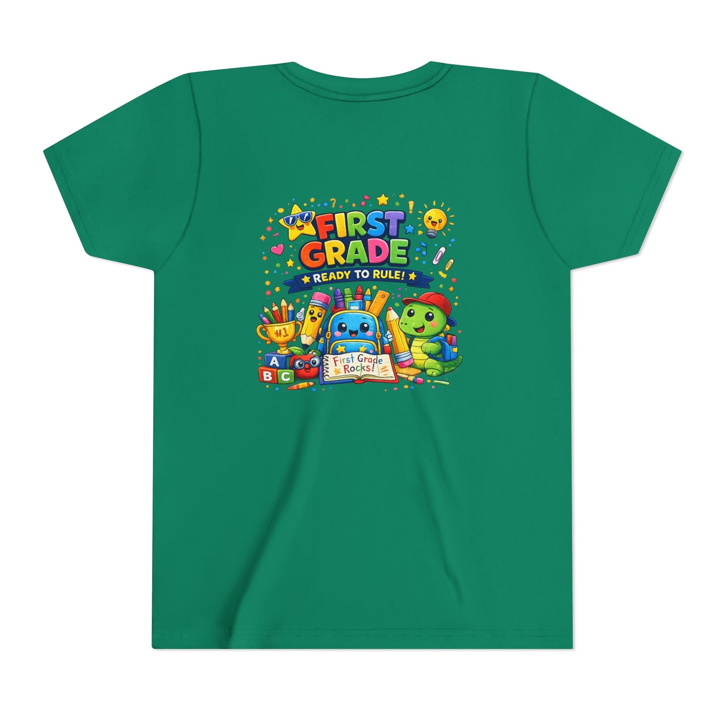 First Grade Youth T‑Shirt – "First Grade Ready to Rule" Cute Back-to-School Tee