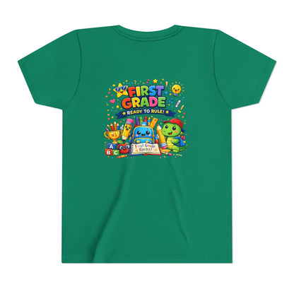 First Grade Youth T‑Shirt – "First Grade Ready to Rule" Cute Back-to-School Tee
