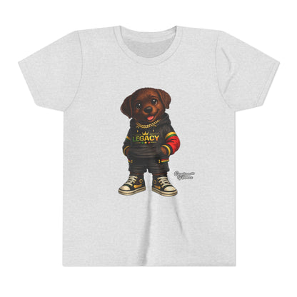 Youth Tee — Cute Rottweiler Puppy in 'Legacy' Hoodie Kids T‑Shirt