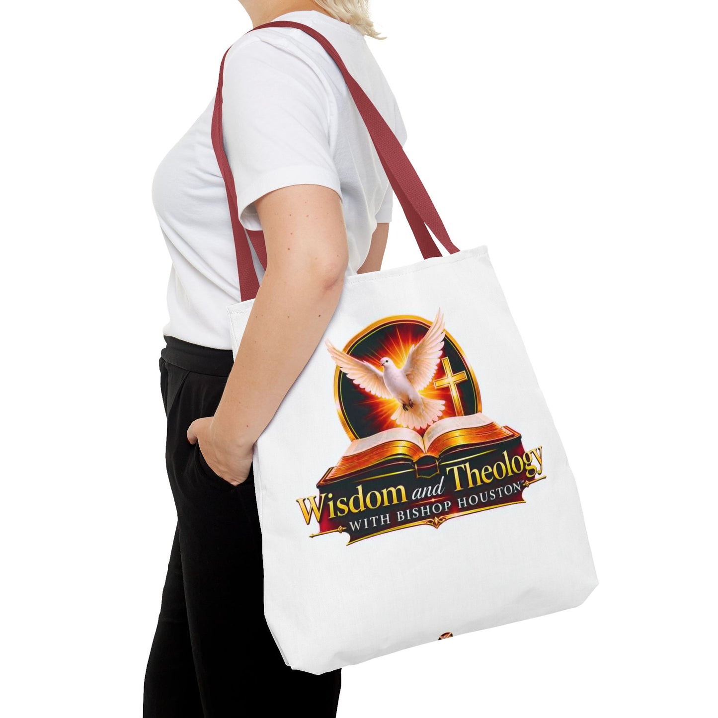 Christian Wisdom & Theology Tote Bag — 'Wisdom and Theology with Bishop Houston' Inspirational Faith Tote